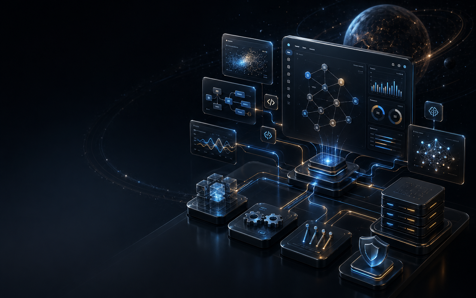 Premium AI product suite interface